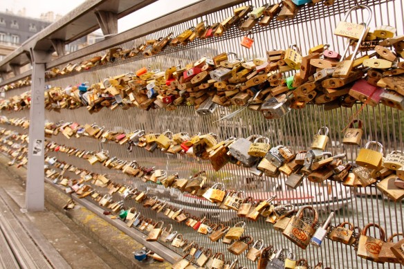 We crossed one bridge then and I couldn't help but take a photo of these locks.