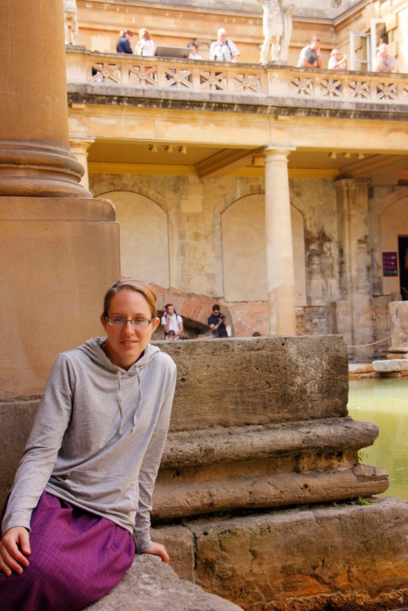 We toured the Roman baths then. It was cool but packed with people and I got a little tired of all the 'Roman-ness' of it. Still, I didn't think it possible to be in Bath and not visit the most famous baths!